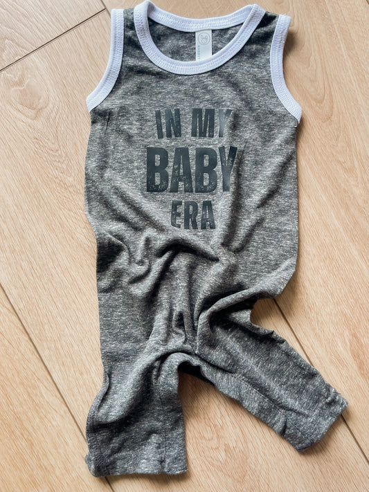 Infant grey In My Baby Era Romper